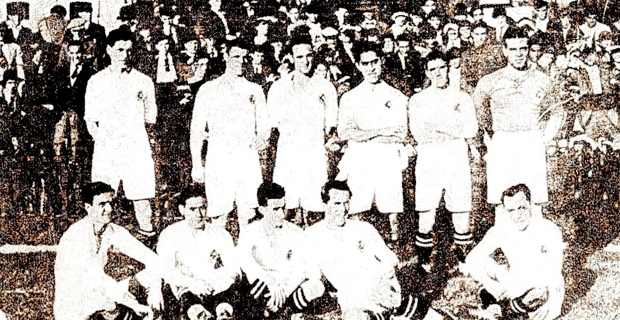 1921: Primer partido en España - Galería